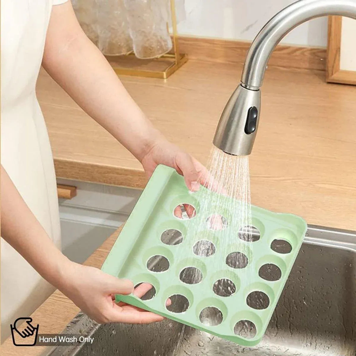 Double Layer Green Egg Storage Carton Drawer Fridge Organizer for Kitchen Use V528-EGG-STORAGE-GREEN-805412