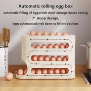 2pcs 4 Tier Slide Egg Organizer Storage Box Ladder Design for Egg Carton Holder V528-EGG-YELLOW-2PCS-490528