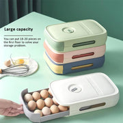 Drawer Type Eggs Tray Fruit Storage Box Kitchen Stacking Holder Food Container - Pink V528-EGGBO-PINK-74036