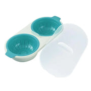 Microwave Egg Cooker for Breakfast Sandwich Poacher Kitchen Gadget - Blue V528-EGGCOOKER-BLUE-35758