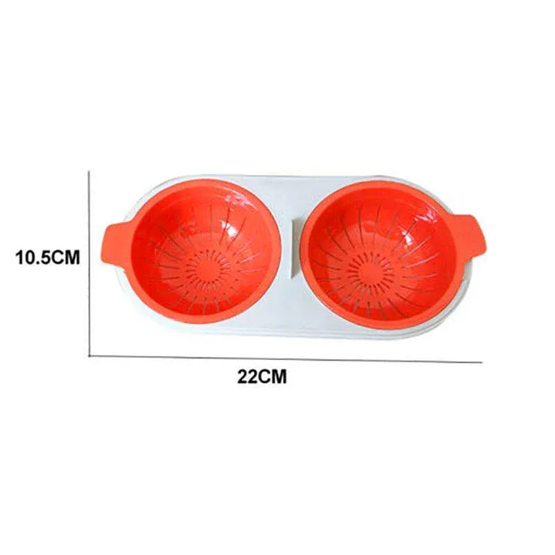 Microwave Egg Cooker for Breakfast Sandwich Poacher Kitchen Gadget - Blue V528-EGGCOOKER-BLUE-35758