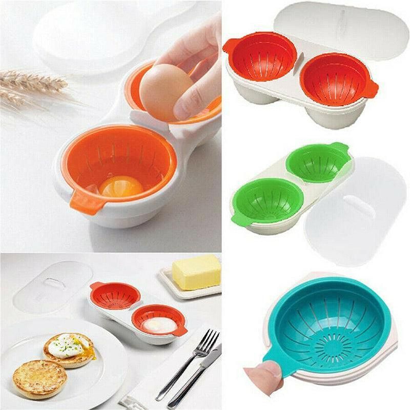 Microwave Egg Cooker for Breakfast Sandwich Poacher Kitchen Gadget - Blue V528-EGGCOOKER-BLUE-35758