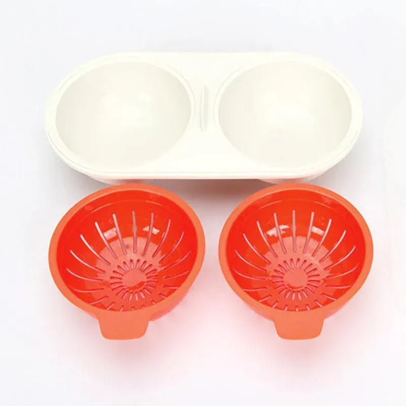 Microwave Egg Cooker for Breakfast Sandwich Poacher Kitchen Gadget - Blue V528-EGGCOOKER-BLUE-35758