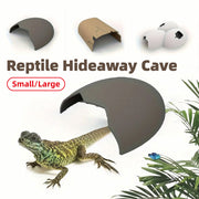 Reptile Hideout Plastic Cave Decorative Shelter for Lizard Snake Spider Habitat - Eggshell Set of 2 V528-EGGSHELL-2PCS-978545