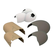 Reptile Hideout Plastic Cave Decorative Shelter for Lizard Snake Spider Habitat - Eggshell Set of 2 V528-EGGSHELL-2PCS-978545