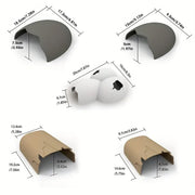 Reptile Hideout Plastic Cave Decorative Shelter for Lizard Snake Spider Habitat - Eggshell Set of 2 V528-EGGSHELL-2PCS-978545