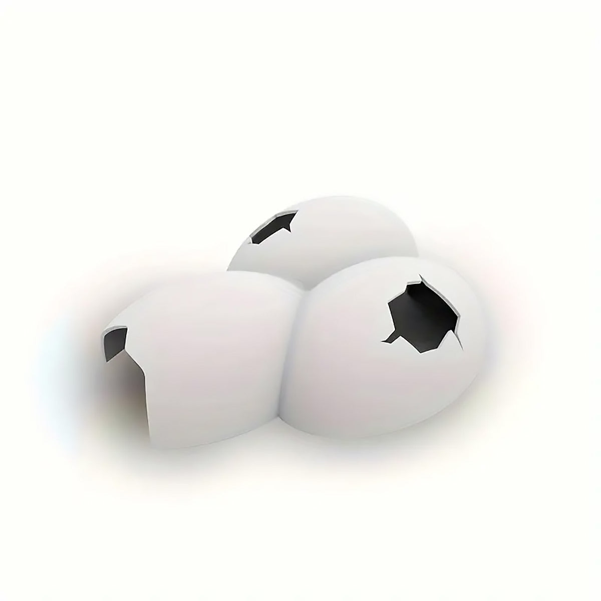 Reptile Hideout Plastic Cave Decorative Shelter for Lizard Snake Spider Habitat - Eggshell Set of 2 V528-EGGSHELL-2PCS-978545