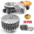 20pcs Aluminium Egg Tart Moulds Non Stick Round Baking Cups for Cupcakes Pies V528-EGGTARTMOLD-20PCS-60286
