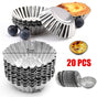 20pcs Aluminium Egg Tart Moulds Non Stick Round Baking Cups for Cupcakes Pies V528-EGGTARTMOLD-20PCS-60286