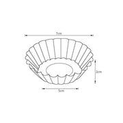 20pcs Aluminium Egg Tart Moulds Non Stick Round Baking Cups for Cupcakes Pies V528-EGGTARTMOLD-20PCS-60286