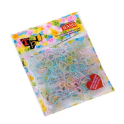 400pcs Small Elastic Rubber Band Hair Ties Multi Colour Black Ponytail Holders - Colourful V528-ELASTICHAIRBAND03-4168465