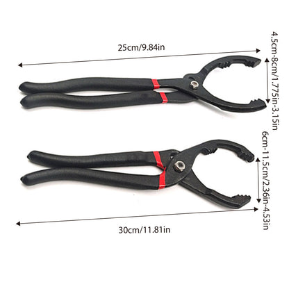Oil Filter Pliers Wrench 10/12 Inch Heavy Duty Spanner Tool for Car Repair - 12inches V528-ELBOW-FILTER-WRENCH-12INCHES-138200