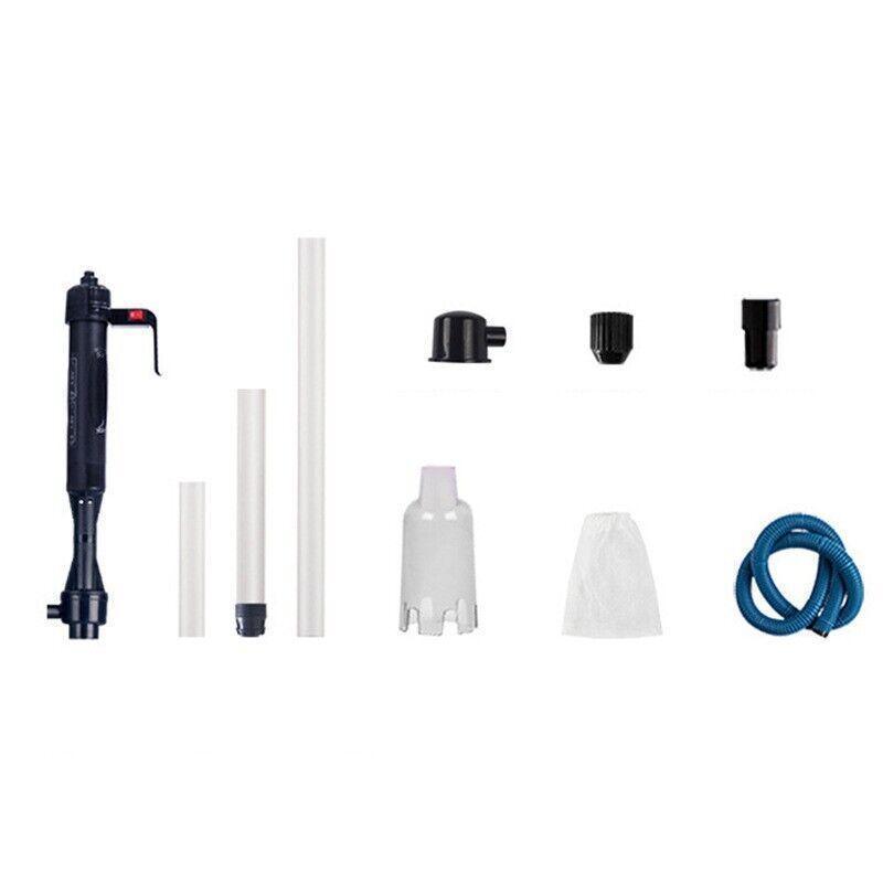Battery Powered Aquarium Gravel Cleaner with Adjustable Siphon and Filter Bag V528-ELECTRICWATERCHANGER-775749