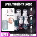 10pcs Portable Travel Emulsion Dispenser Bottle Press Pump Refillable Containers - Clear-60ml V528-EMULSIONS-10PCS-60ML-TM-838402