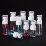 10pcs Portable Travel Emulsion Dispenser Bottle Press Pump Refillable Containers - Clear-60ml V528-EMULSIONS-10PCS-60ML-TM-838402