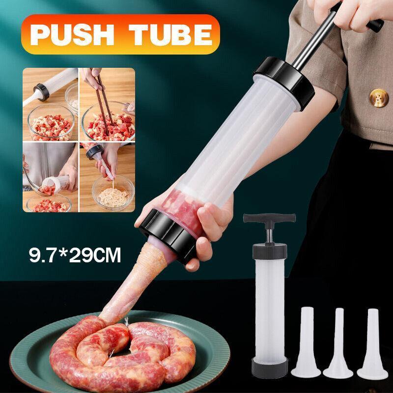 Sausage Machine Meat Filler Stuffer Salami Maker Funnel Hand Operated V528-ENEMA-67156
