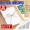 White Business Envelopes 8 Sizes Opaque Mailer with Pre-Printed Postcode - 5N:220*110MM V528-ENVELOPEWHITE5N-50PCS-856265