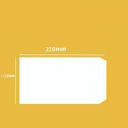 White Business Envelopes 8 Sizes Opaque Mailer with Pre-Printed Postcode - 5N:220*110MM V528-ENVELOPEWHITE5N-50PCS-856265