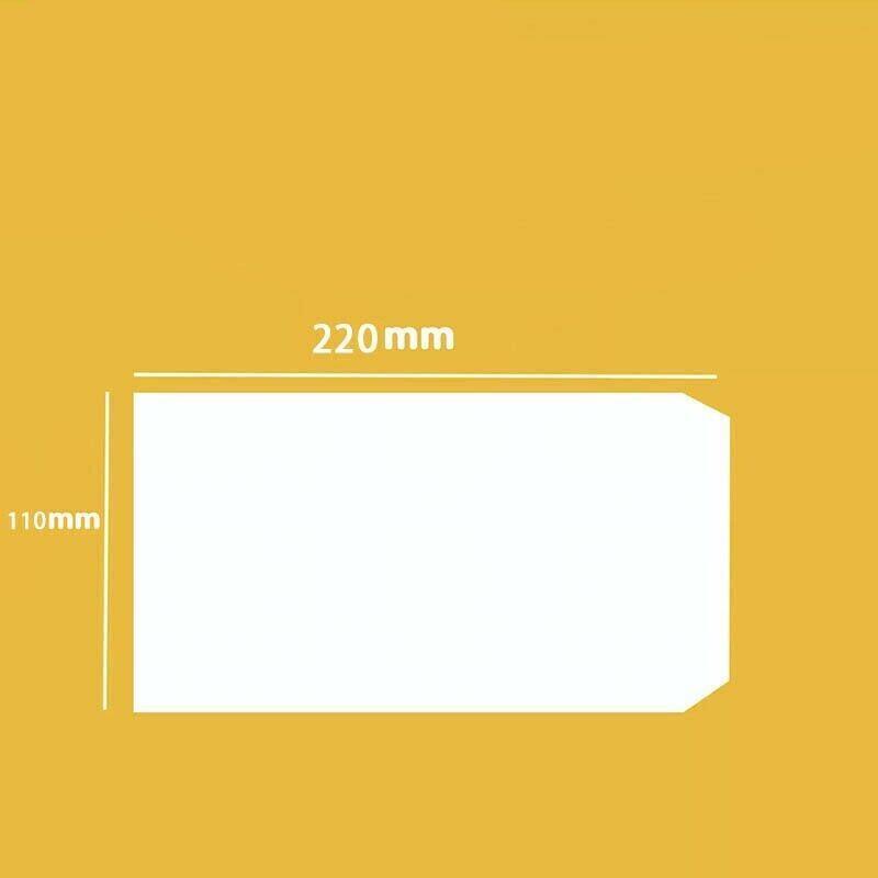 White Business Envelopes 8 Sizes Opaque Mailer with Pre-Printed Postcode - 5N:220*110MM V528-ENVELOPEWHITE5N-50PCS-856265