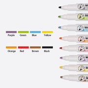 8 Colours Dry Erase Whiteboard Markers Set with Built-in Eraser Tips V528-ERASABLEMARKERS-273810
