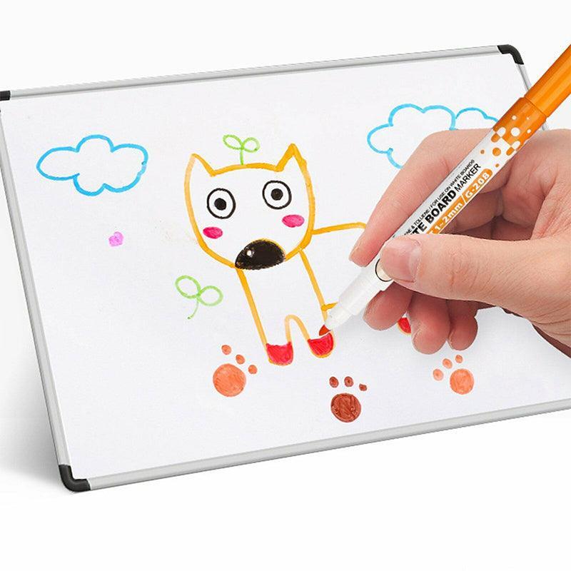 8 Colours Dry Erase Whiteboard Markers Set with Built-in Eraser Tips V528-ERASABLEMARKERS-273810