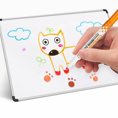 8 Colours Dry Erase Whiteboard Markers Set with Built-in Eraser Tips V528-ERASABLEMARKERS-273810