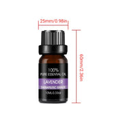 Essential Oil Set 6 Bottles Plant Aromatherapy Oils Natural Scent for Diffuser V528-ESSENTIAL-OILS-6PCS-530006