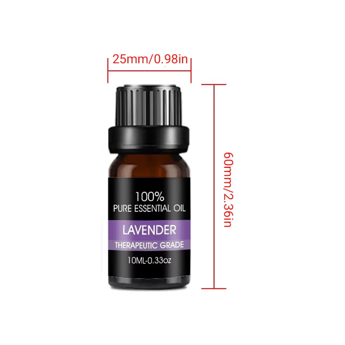 Essential Oil Set 6 Bottles Plant Aromatherapy Oils Natural Scent for Diffuser V528-ESSENTIAL-OILS-6PCS-530006