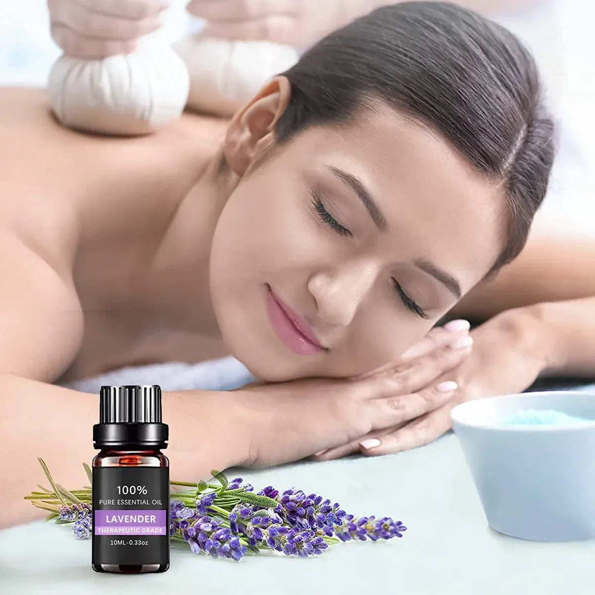 Essential Oil Set 6 Bottles Plant Aromatherapy Oils Natural Scent for Diffuser V528-ESSENTIAL-OILS-6PCS-530006