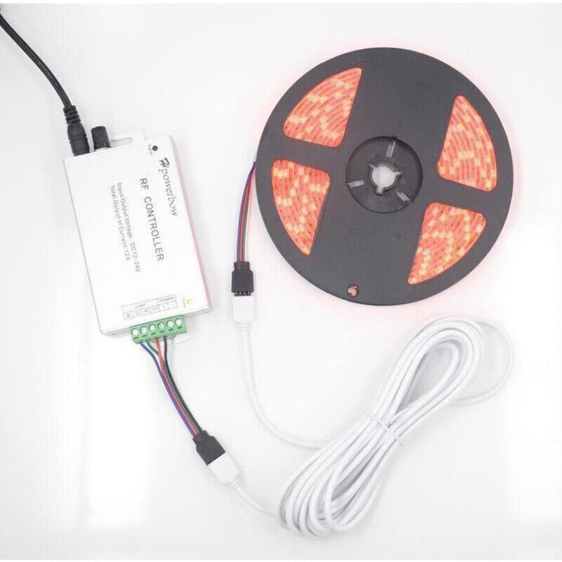 1-10M White LED RGB Light Strip Extension Cord Cable Lead Connector 4 Pin - 10M