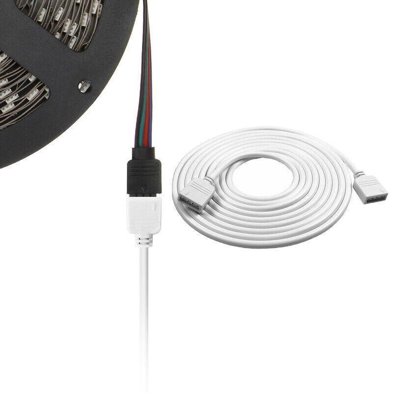 1-10M White LED RGB Light Strip Extension Cord Cable Lead Connector 4 Pin - 10M