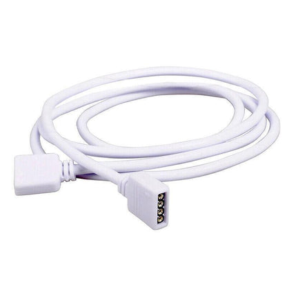 1-10M White LED RGB Light Strip Extension Cord Cable Lead Connector 4 Pin - 3M V528-ETENSIONCORD-WHITE-3M-545646