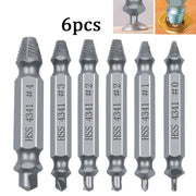 6Pcs Damaged Screw Extractor Set Easy Out Broken Drill Bit Remover Kit Speed Out V528-ETRACTORSET-6PCS-656907