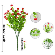 8pcs Artificial Camellia Flowers Realistic Silk Floral Decoration for Home Decor V528-EUCALYPTUS-8PCS-644594