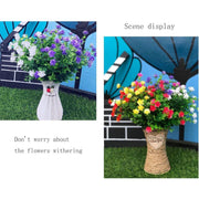 8pcs Artificial Camellia Flowers Realistic Silk Floral Decoration for Home Decor V528-EUCALYPTUS-8PCS-644594