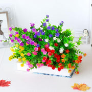 8pcs Artificial Camellia Flowers Realistic Silk Floral Decoration for Home Decor V528-EUCALYPTUS-8PCS-644594