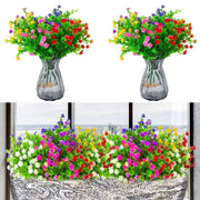 8pcs Artificial Camellia Flowers Realistic Silk Floral Decoration for Home Decor V528-EUCALYPTUS-8PCS-644594