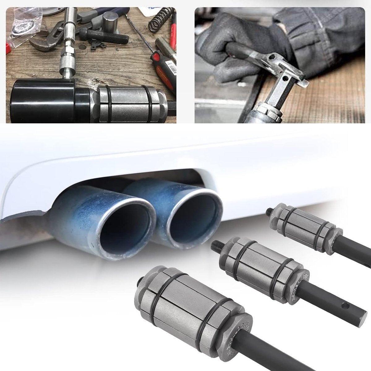 Tail Pipe Expander Set Exhaust Muffler Spreader Dent Remover Tool Kit 3PCS V528-EXHAUST-TOOL-3PCS-499307