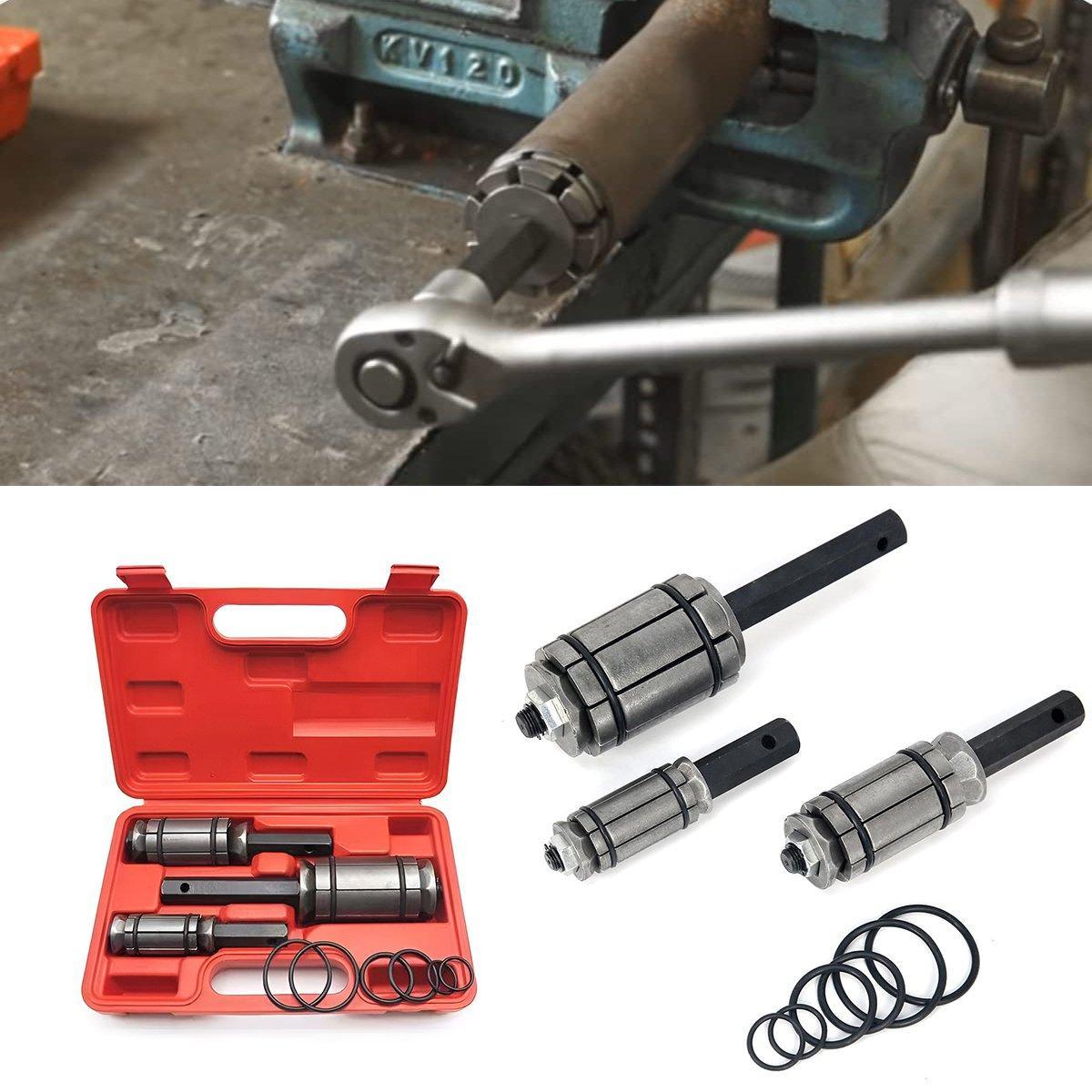 Tail Pipe Expander Set Exhaust Muffler Spreader Dent Remover Tool Kit 3PCS V528-EXHAUST-TOOL-3PCS-499307