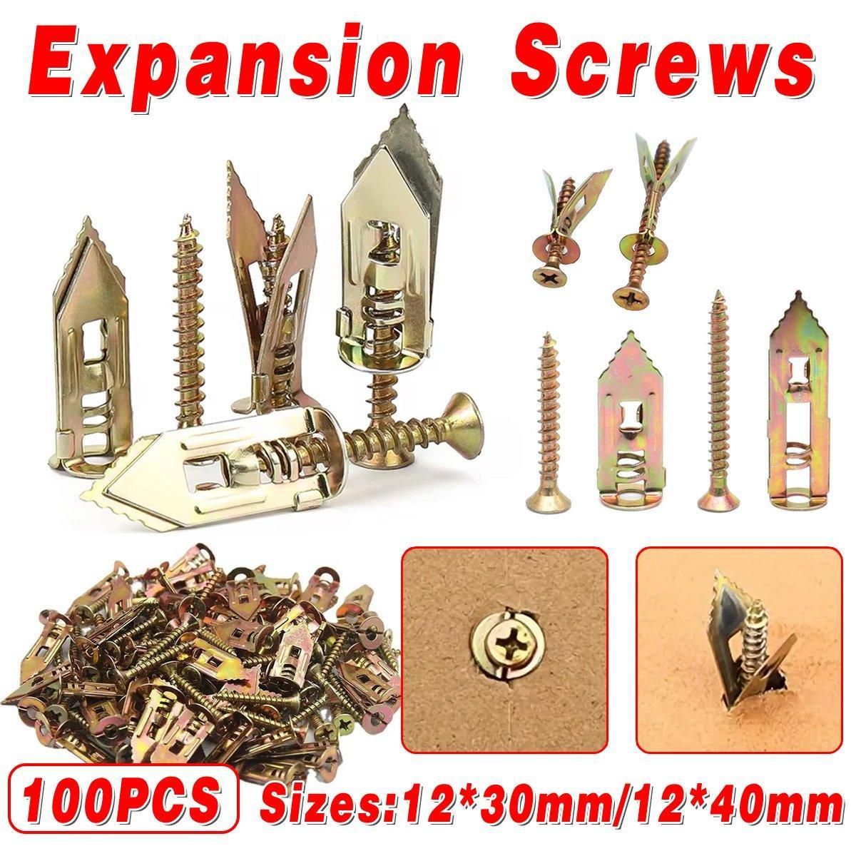 100PCS Self-Drilling Anchors Screws Percussion Expansion Kit -12x30mm/12x40mm - 12x40mm V528-EXPANSION-NAIL-100PCS-12-40-150449