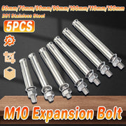 M10 Stainless Steel Hex Head Expansion Anchor Bolts Heavy Duty Screws - M10*100 V528-EXPANSION-SCREW-5PCS-10-100-837452