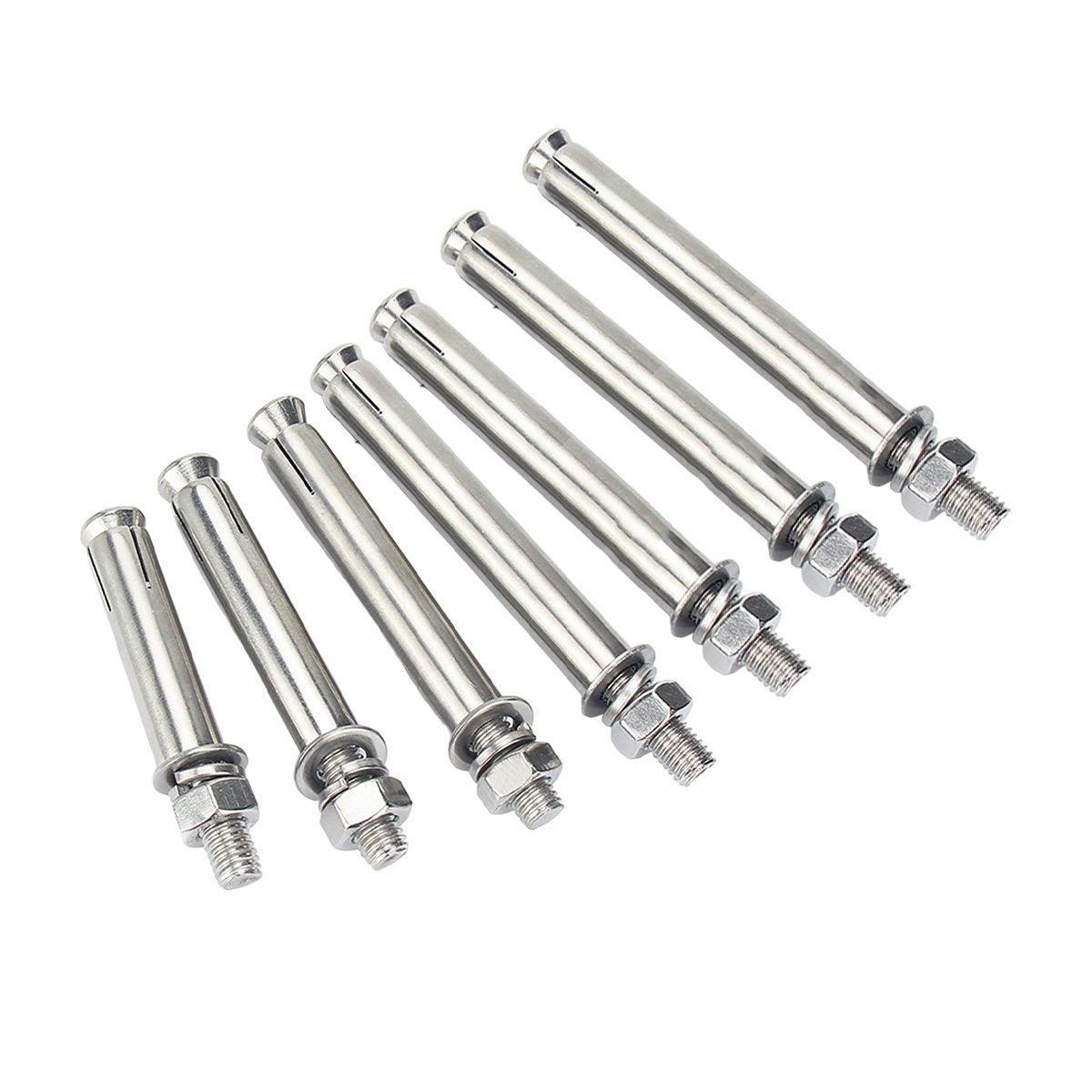 M10 Stainless Steel Hex Head Expansion Anchor Bolts Heavy Duty Screws - M10*100 V528-EXPANSION-SCREW-5PCS-10-100-837452