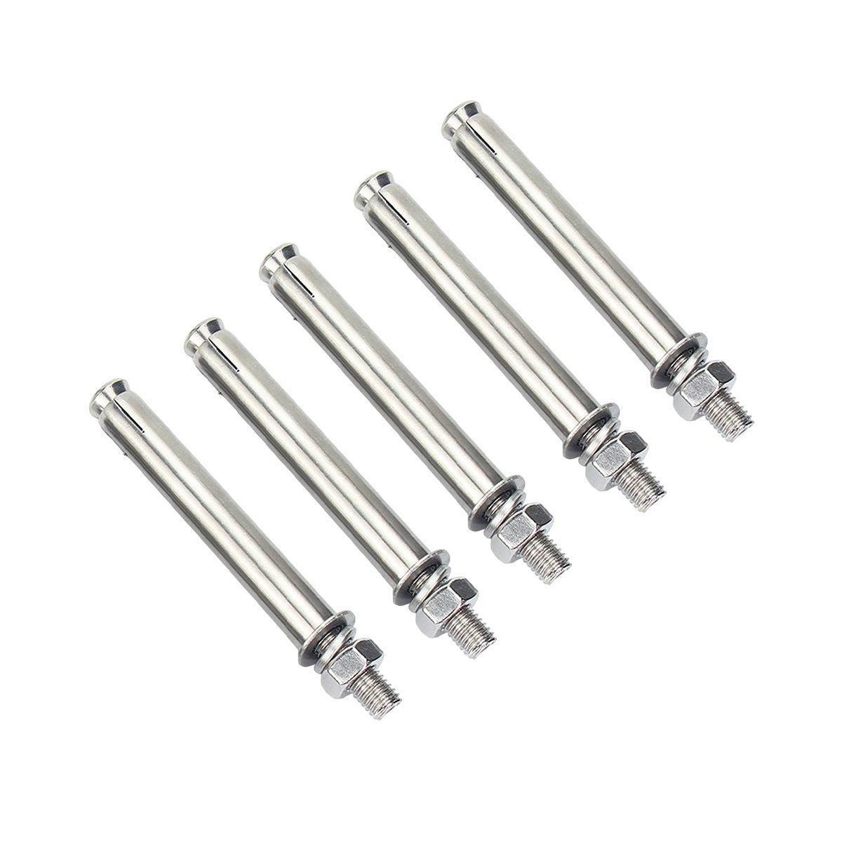 M10 Stainless Steel Hex Head Expansion Anchor Bolts Heavy Duty Screws - M10*100 V528-EXPANSION-SCREW-5PCS-10-100-837452