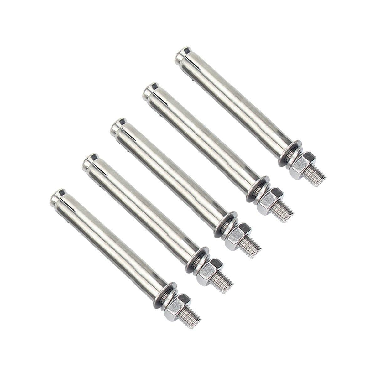 M10 Stainless Steel Hex Head Expansion Anchor Bolts Heavy Duty Screws - M10*100 V528-EXPANSION-SCREW-5PCS-10-100-837452