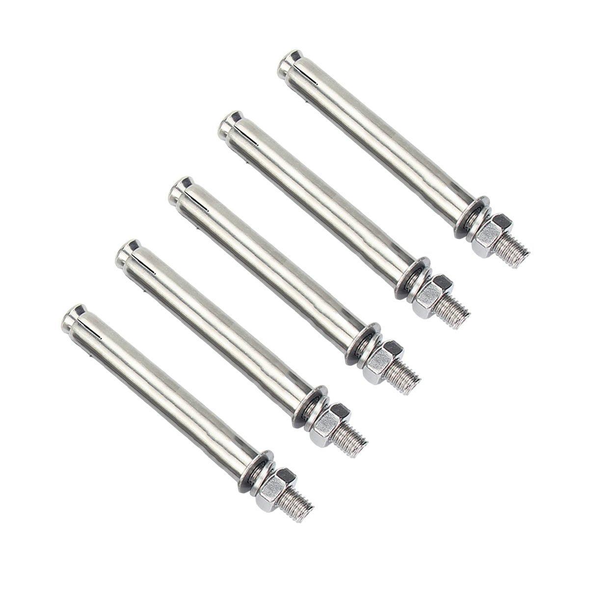 M10 Stainless Steel Hex Head Expansion Anchor Bolts Heavy Duty Screws - M10*100 V528-EXPANSION-SCREW-5PCS-10-100-837452