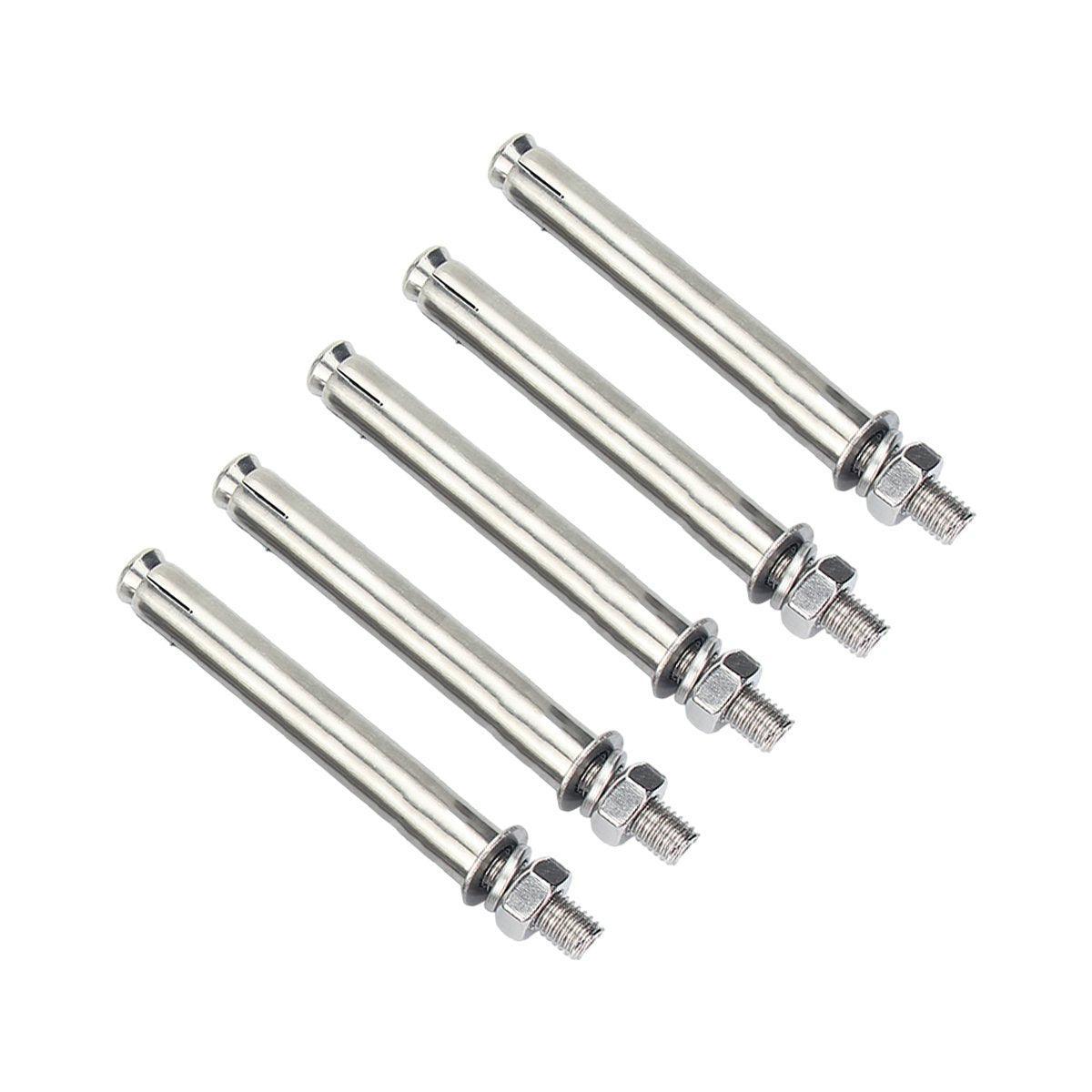 M10 Stainless Steel Hex Head Expansion Anchor Bolts Heavy Duty Screws - M10*100 V528-EXPANSION-SCREW-5PCS-10-100-837452