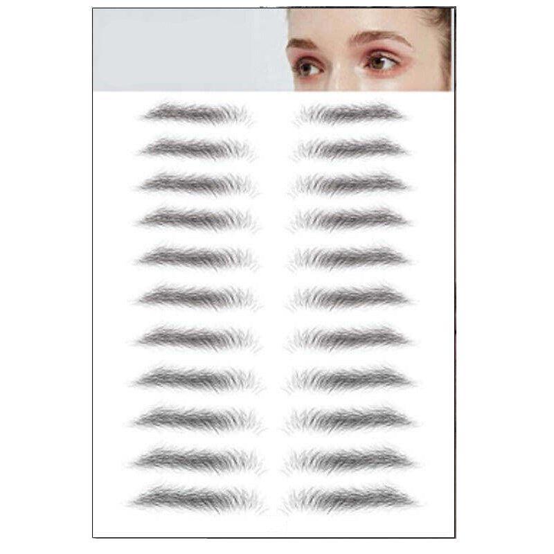 3D Waterproof Eyebrow Tattoo Sticker Hair-Like Natural Brows for Sparse Eyebrows - E10 V528-EYEBROWSTICKER-BLACK-E10-233532