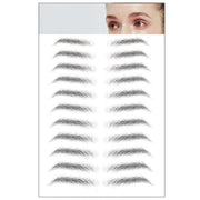 3D Waterproof Eyebrow Tattoo Sticker Hair-Like Natural Brows for Sparse Eyebrows - E10 V528-EYEBROWSTICKER-BLACK-E10-233532