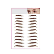 3D Waterproof Eyebrow Tattoo Sticker Hair-Like Natural Brows for Sparse Eyebrows - E11 V528-EYEBROWSTICKER-BLACK-E11-711597