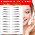 3D Waterproof Eyebrow Tattoo Sticker Hair-Like Natural Brows for Sparse Eyebrows - E12 V528-EYEBROWSTICKER-BLACK-E12-993675